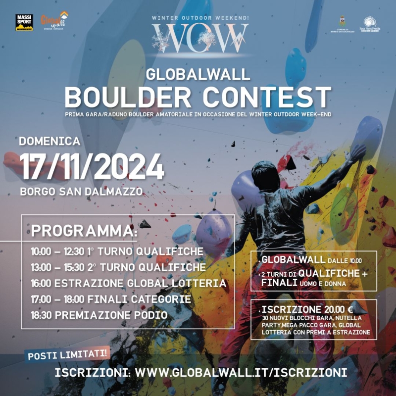 GLOBALWALL BOULDER CONTEST 2024 - Iscriviti