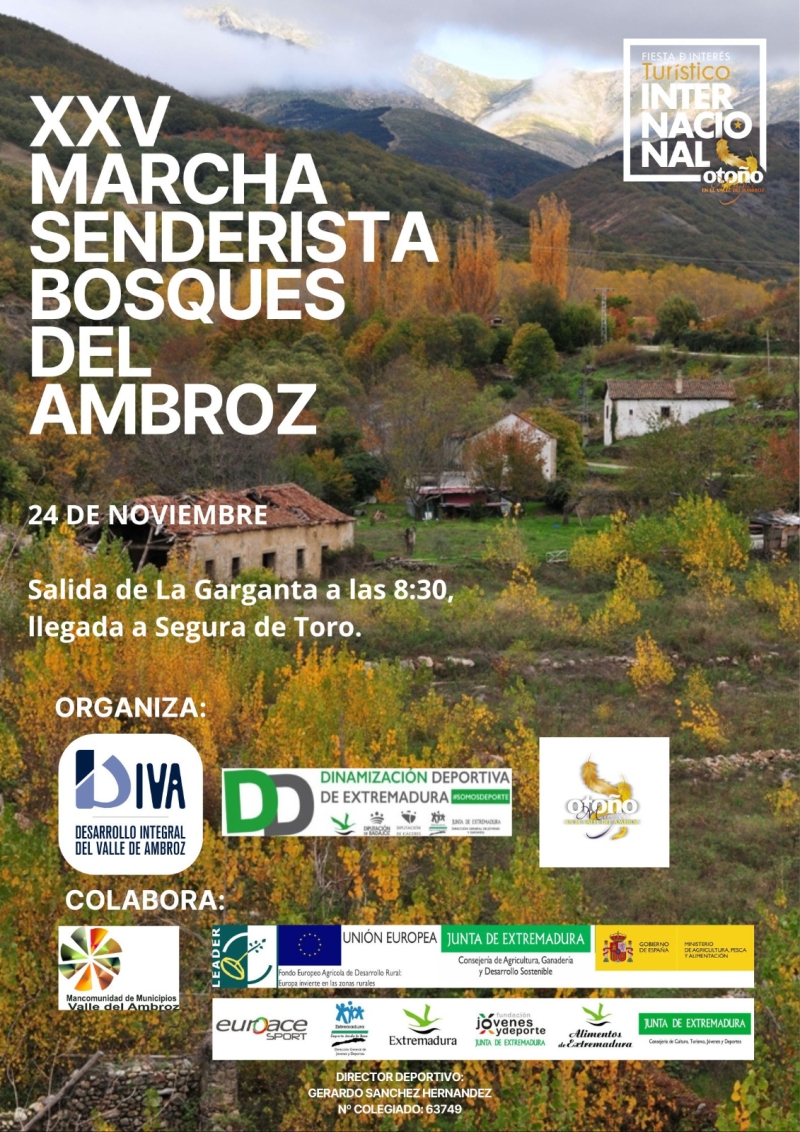 XXV MARCHA SENDERISTA BOSQUES DEL AMBROZ 2024 - Inscríbete