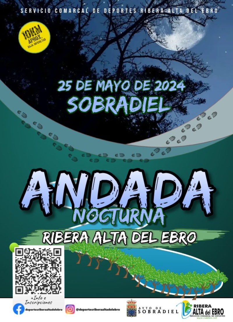 ANDADA NOCTURNA RIBERA ALTA DEL EBRO 2024 - Inscríbete