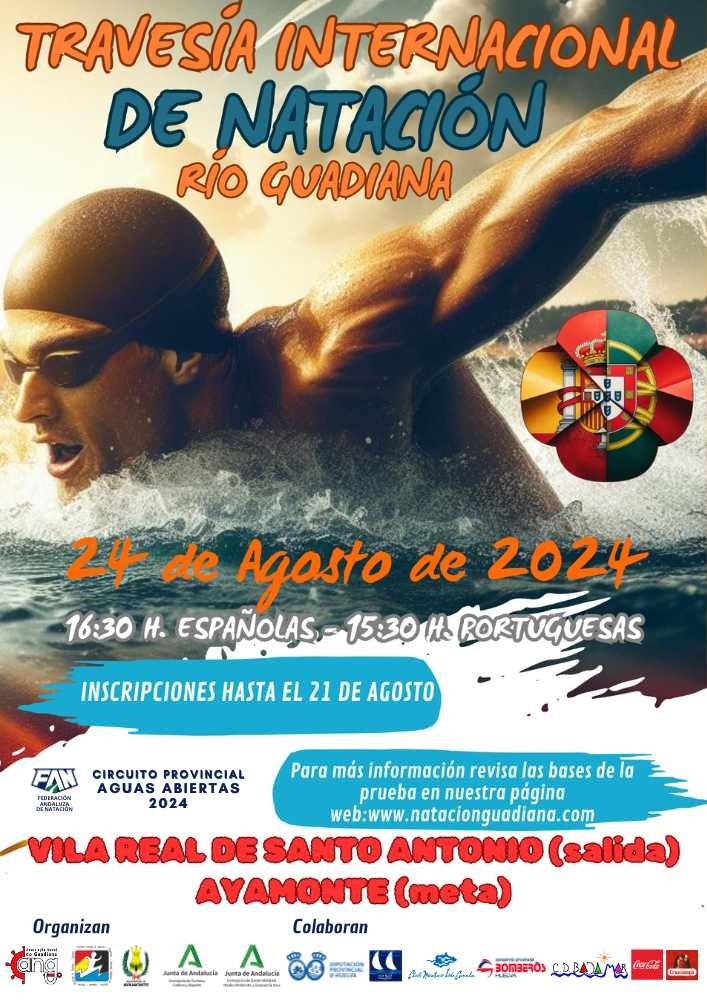 TRAVESÍA INTERNACIONAL DE NATACIÓN RÍO GUADIANA 2024 - Inscríbete