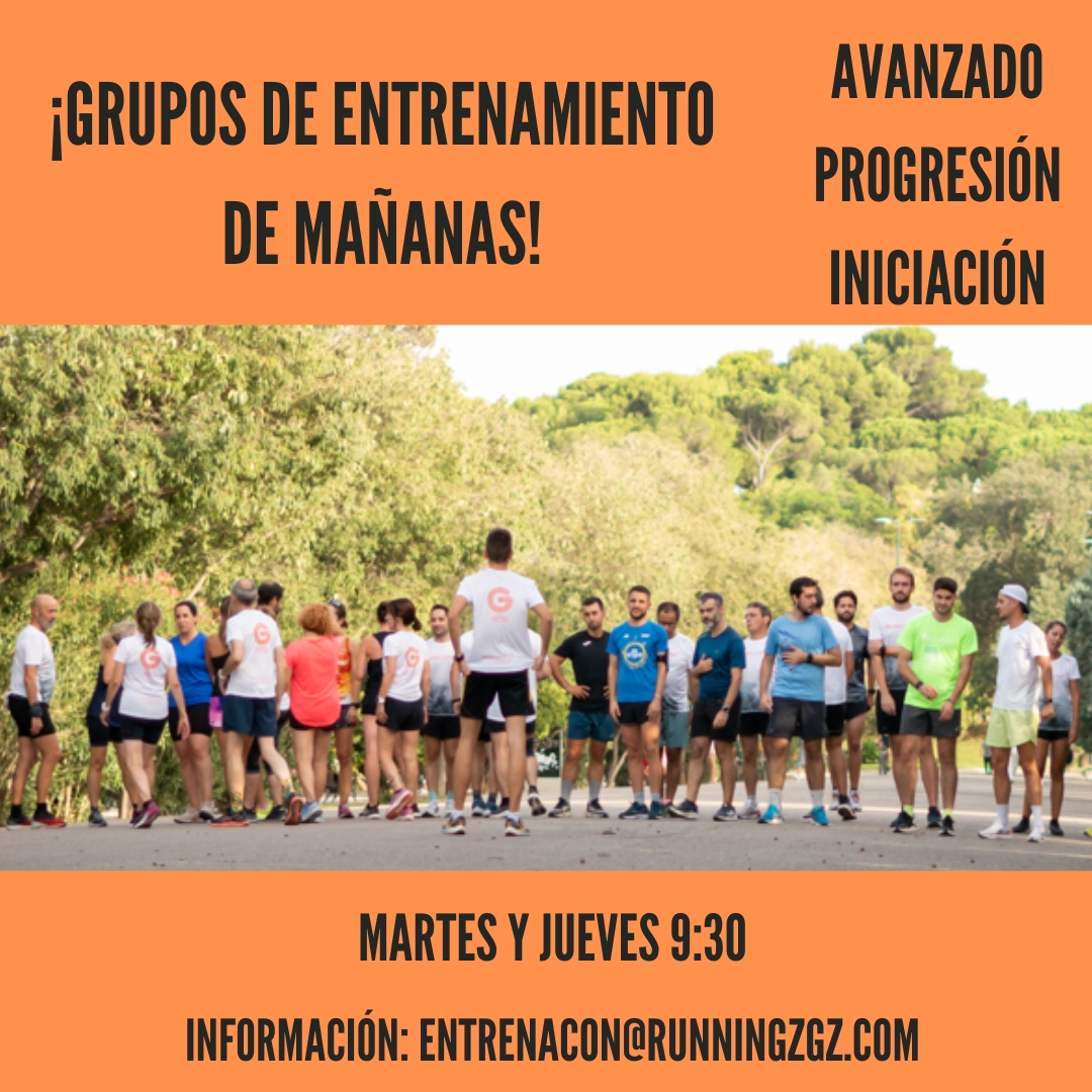 ENTRENAMIENTO PRESENCIAL MAÑANAS GRUPOS AVANZADO, PROGRESIÓN E INICIACIÓN - Inscríbete