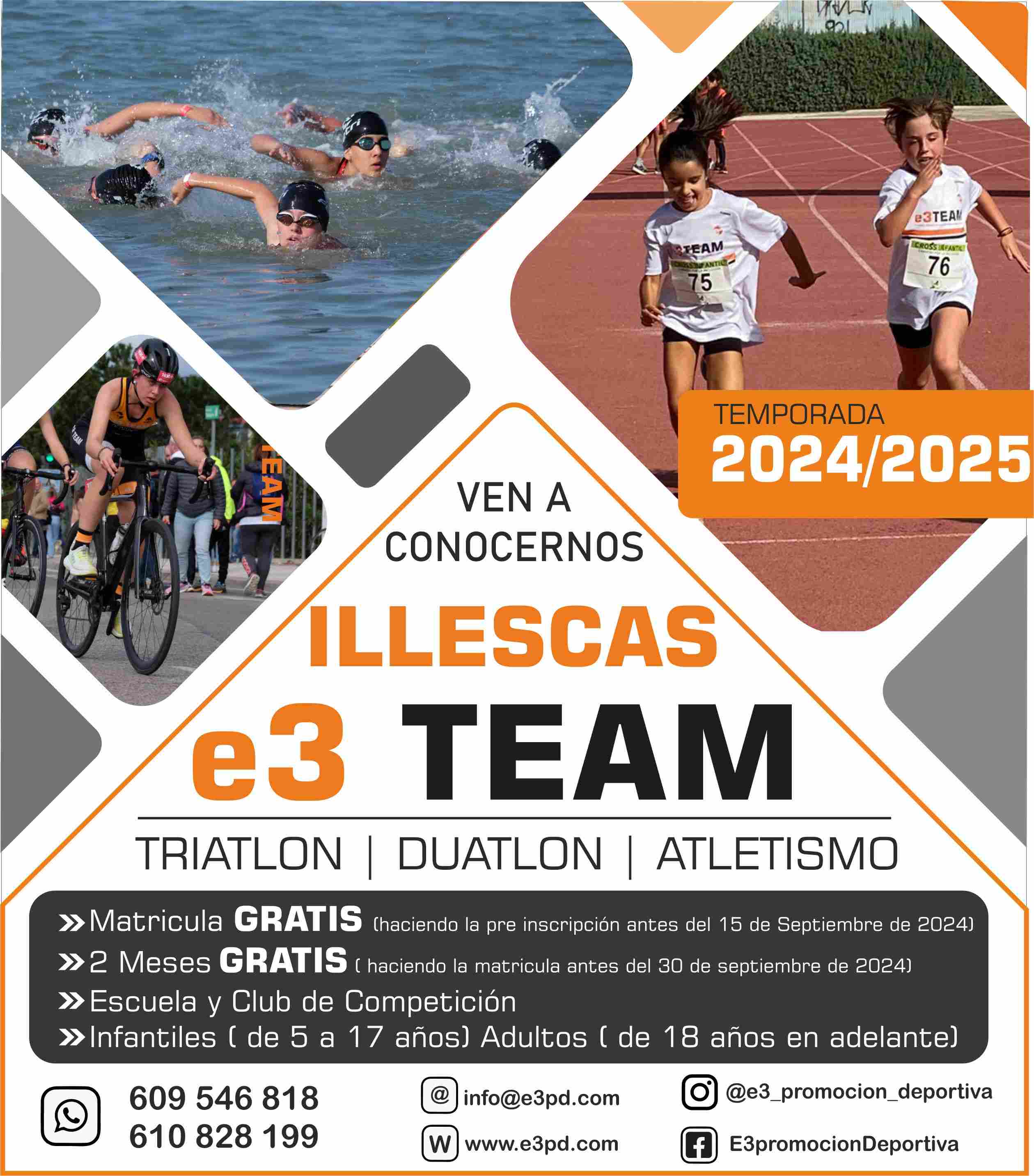 E3 TEAM ILLESCAS | ESCUELA Y CLUB DEPORTIVO - Inscríbete