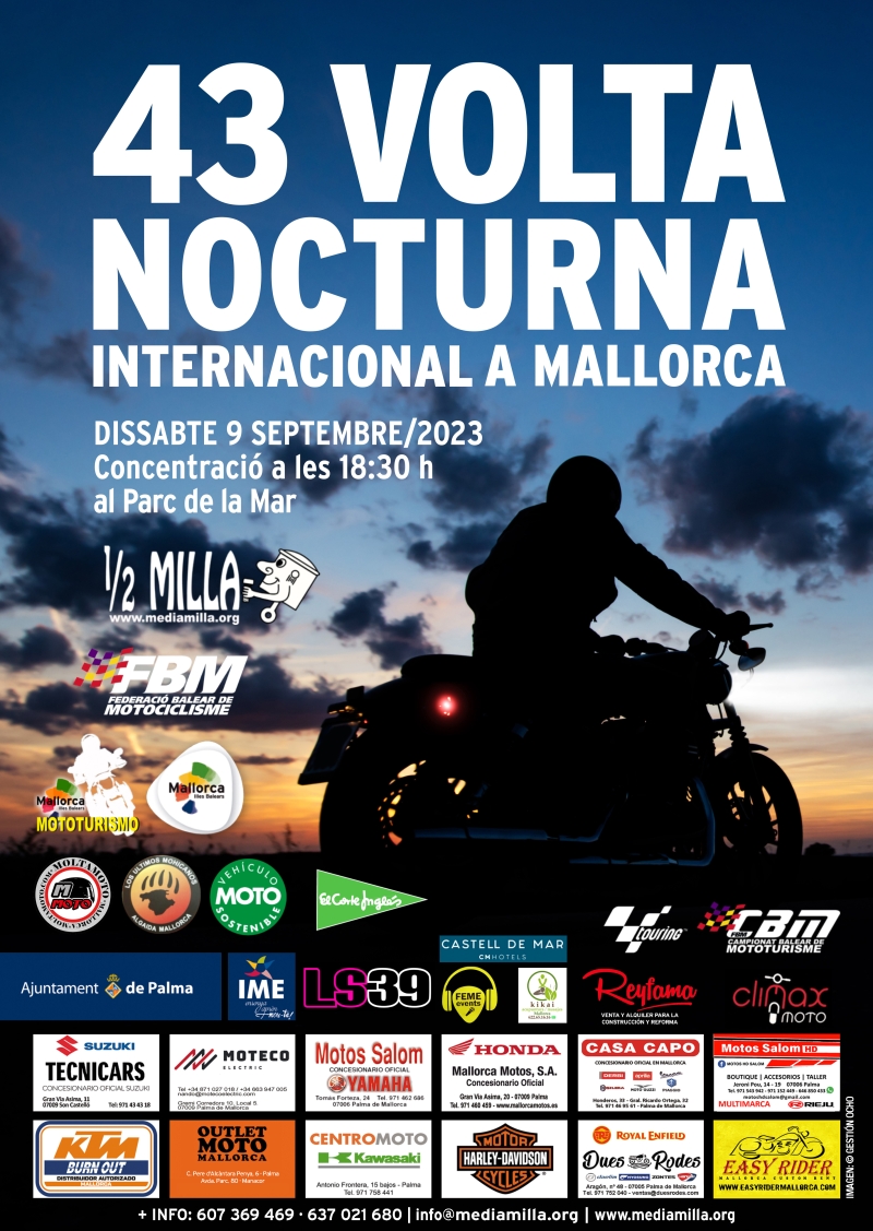 43ª VOLTA NOCTURNA INTERNACIONAL A MALLORCA 2023 - Inscríbete