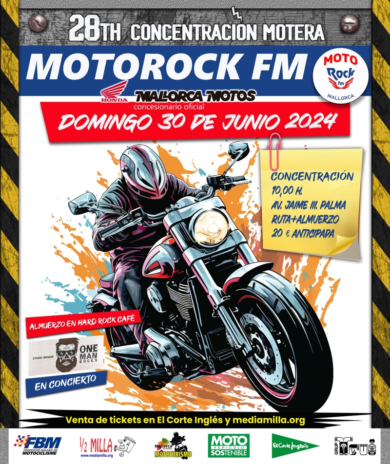 28ª CONCENTRACIÓN MOTOROCK FM MALLORCA - Inscríbete