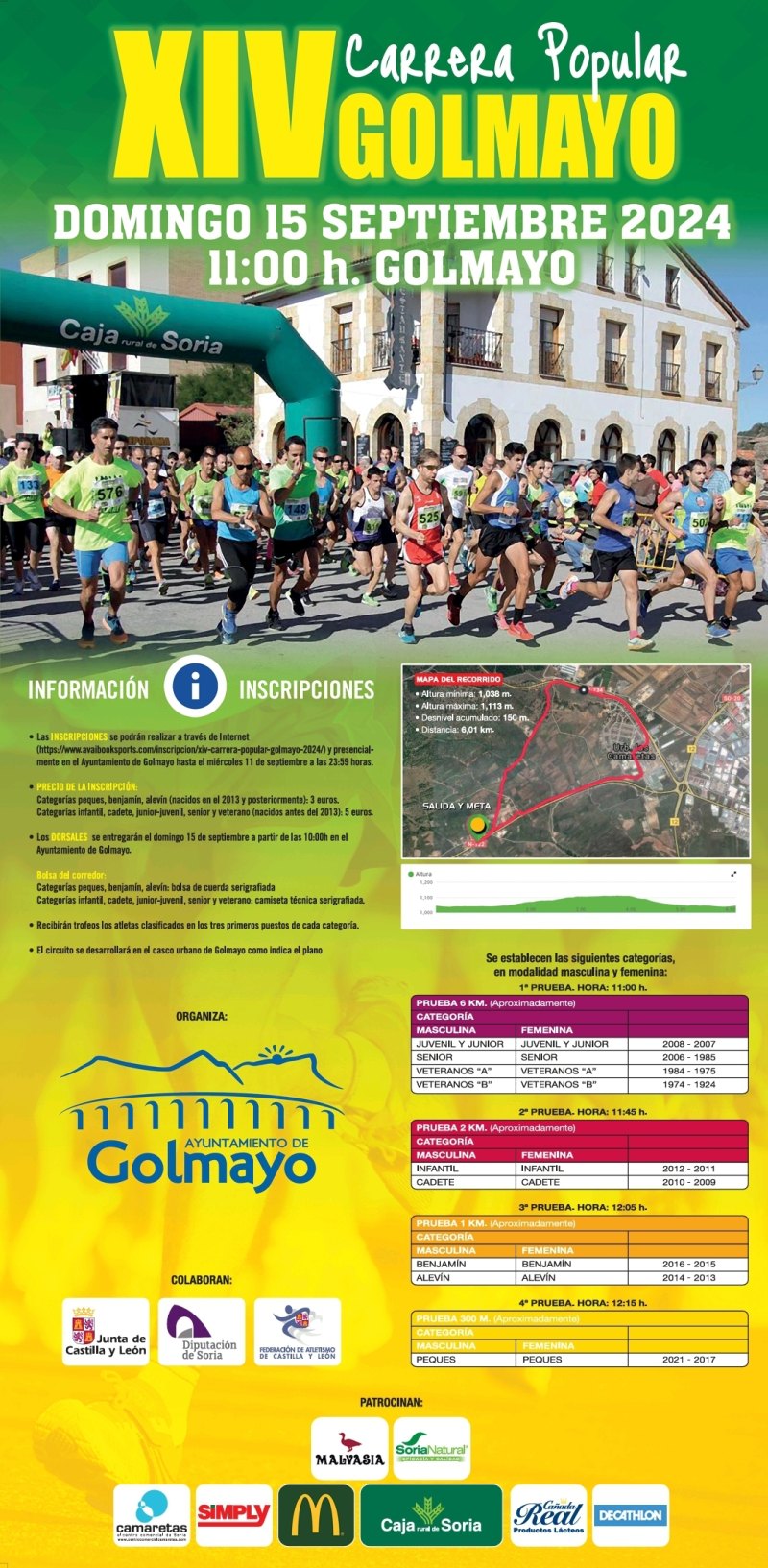 XIV CARRERA POPULAR GOLMAYO - 2024 - Inscríbete