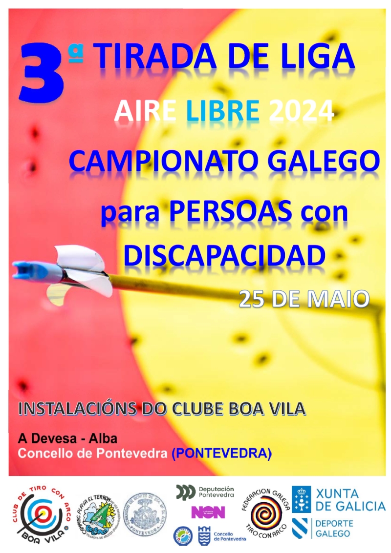 CAMPEONATO GALEGO DE AIRE LIBRE Y 3 TIRADA LIGA 2023/24 PARA PERSONAS CON DISCAPACIDAD - Inscríbete