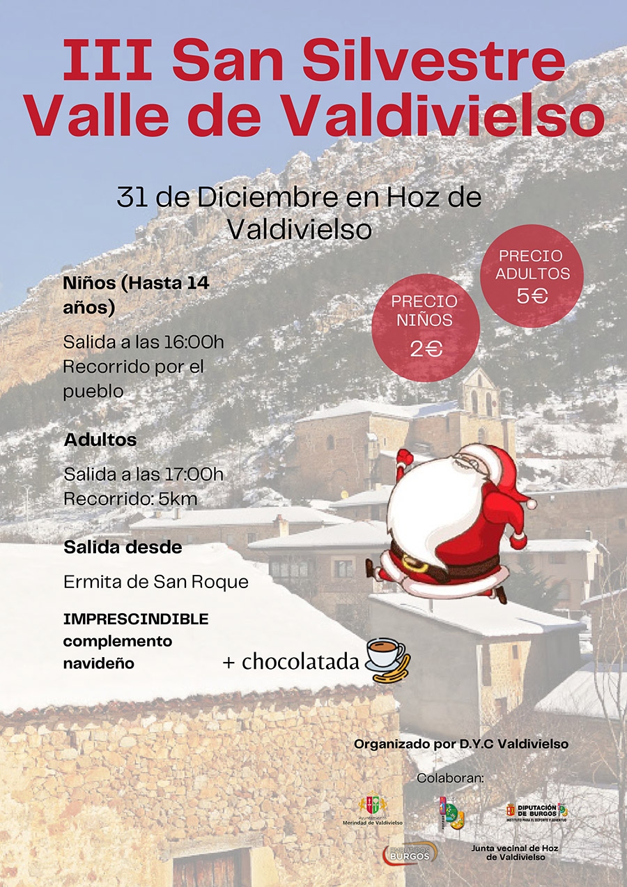 III SAN SILVESTRE VALLE DE VALDIVIELSO - Iscriviti