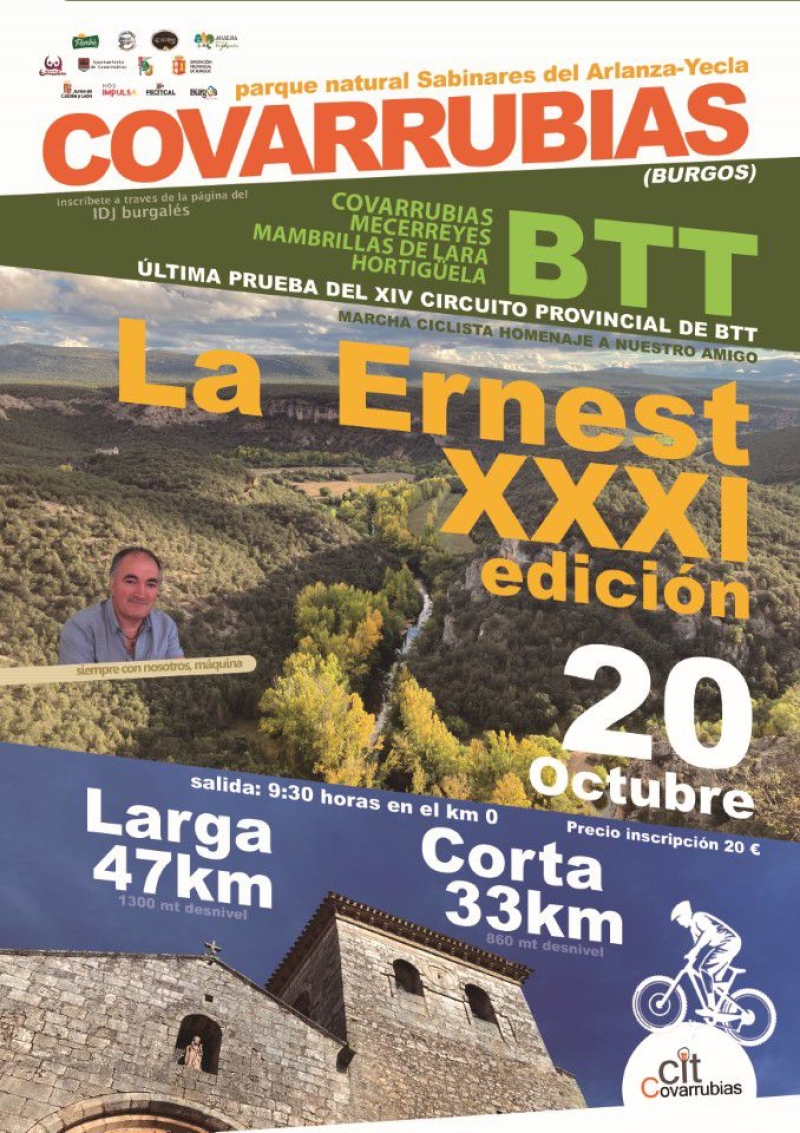 BTT LA ERNEST DE COVARRUBIAS 2024 - Inscríbete