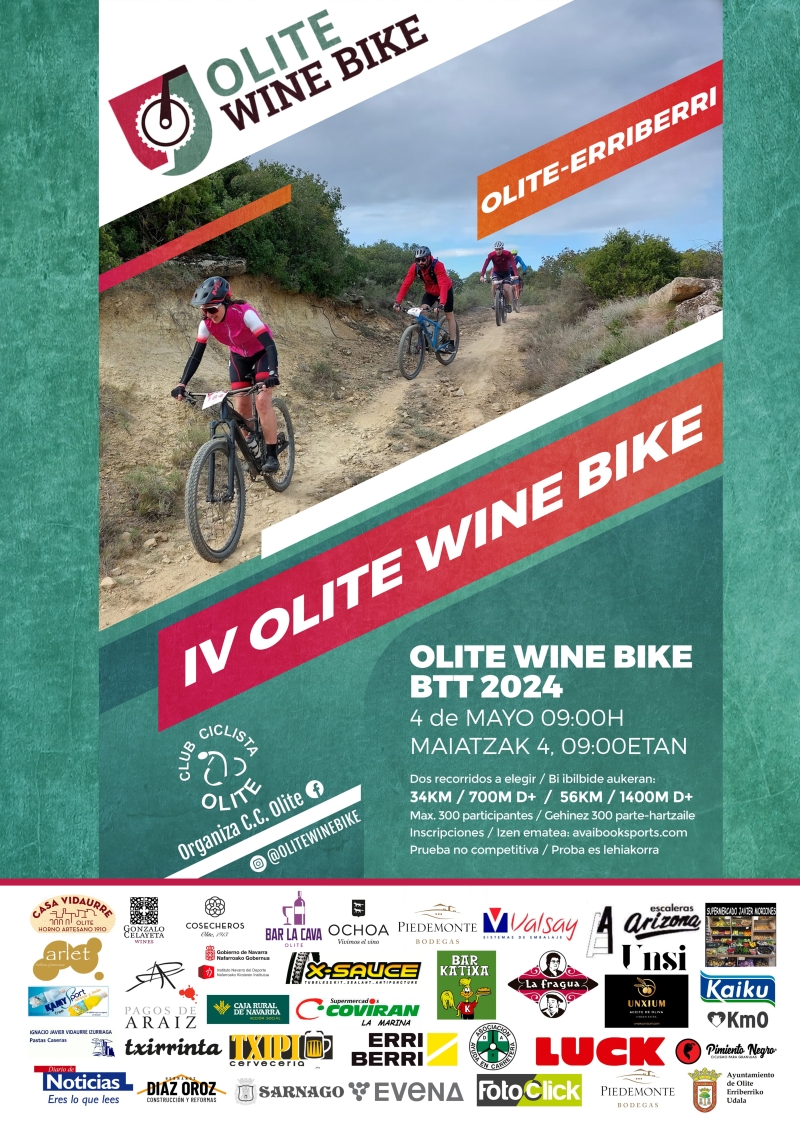 OLITE WINE BIKE BTT 2024 - Inscríbete