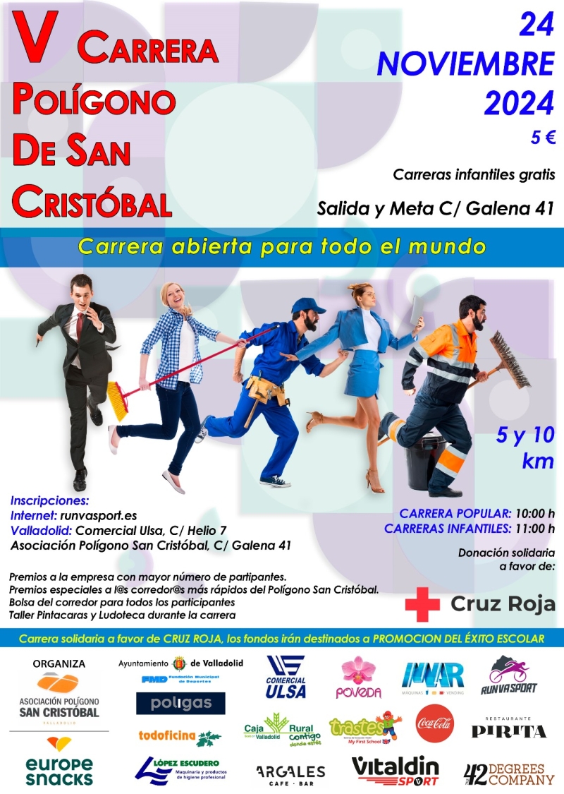 Cartel del evento V CARRERA POPULAR POLÍGONO DE SAN CRISTOBAL