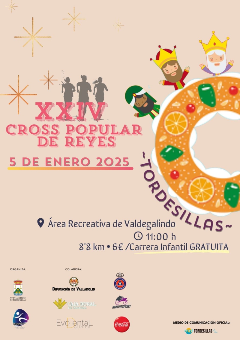 Cartel del evento XXIV CROSS POPULAR DE REYES DE TORDESILLAS