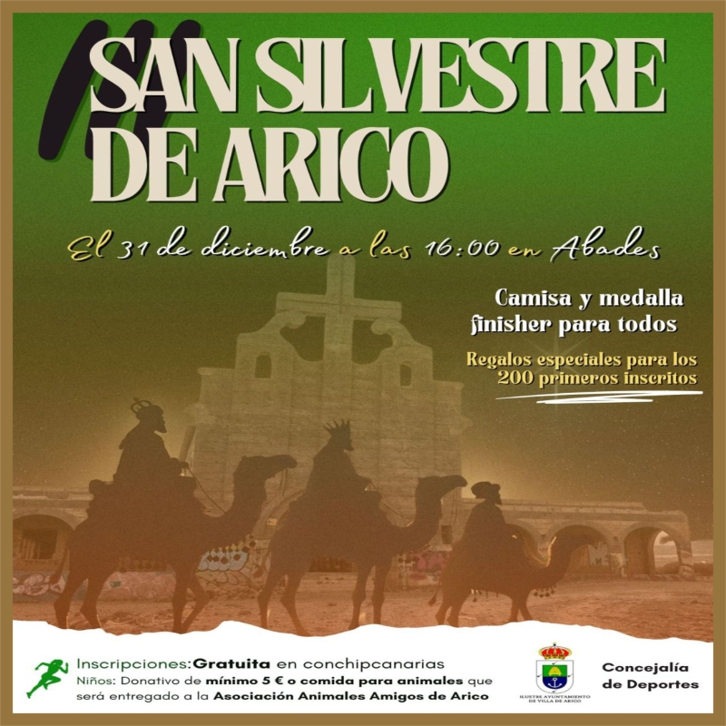 Cartel del evento III SAN SILVESTRE ARICO 2024