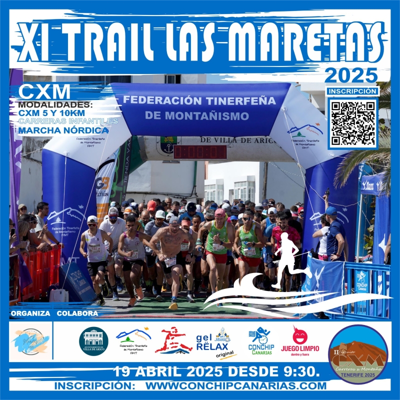 Cartel del evento XI TRAIL LAS MARETAS 2025