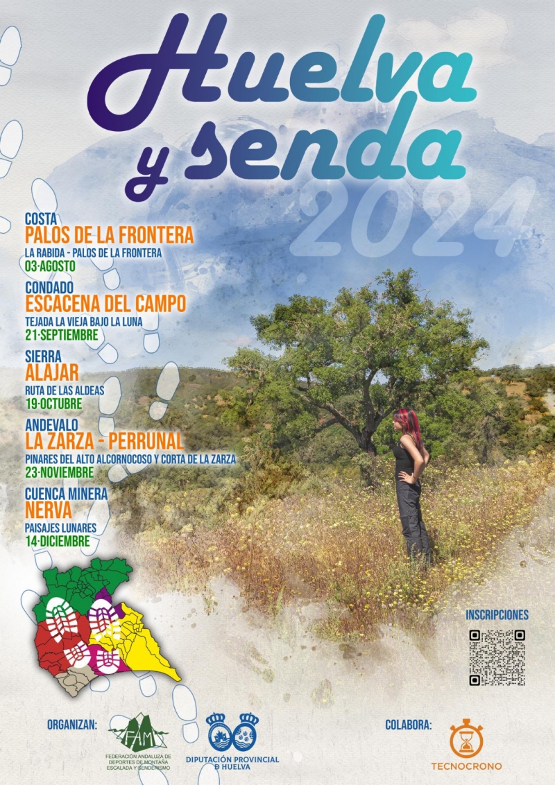 Cartel del evento HUELVA Y SENDA 2024