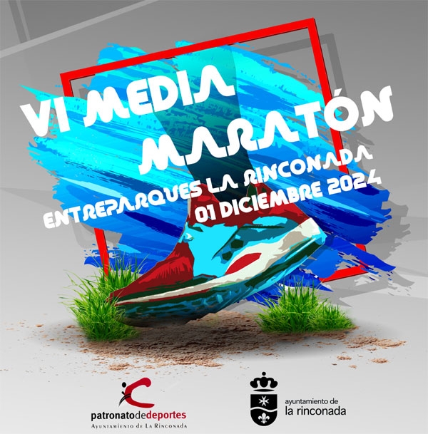 Cartel del evento VI MEDIA MARATÓN ENTREPARQUES LA RINCONADA