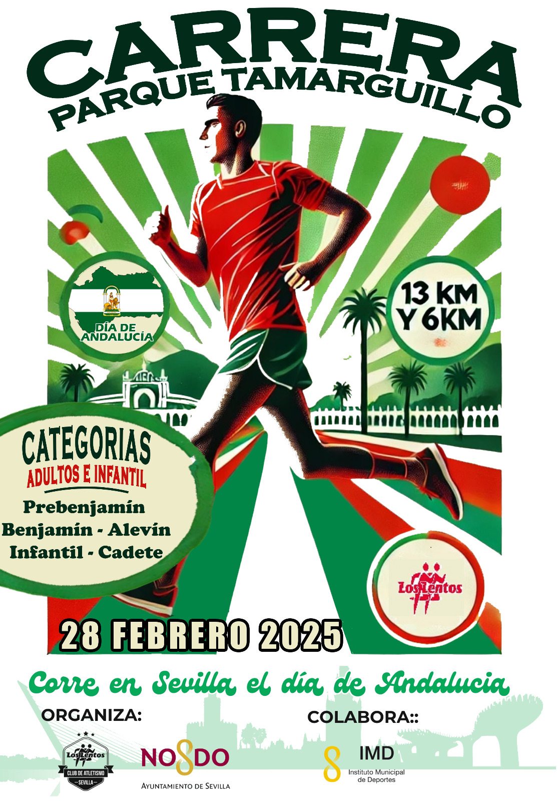 Resultados XIII CARRERA POPULAR PARQUE TAMARGUILLO, DIA DE ANDALUCÍA “POR LA INTEGRACIÓN”