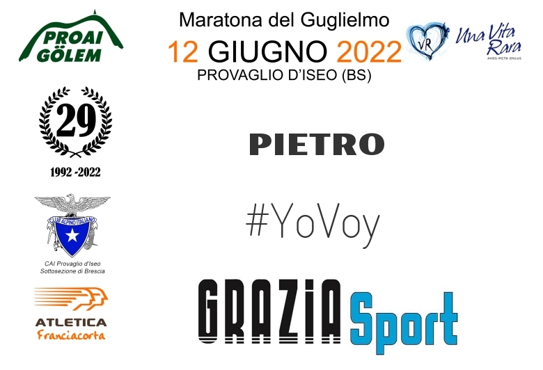 #YoVoy - PIETRO (29A ED. 2022 - PROAI GOLEM - MARATONA DEL GUGLIELMO)