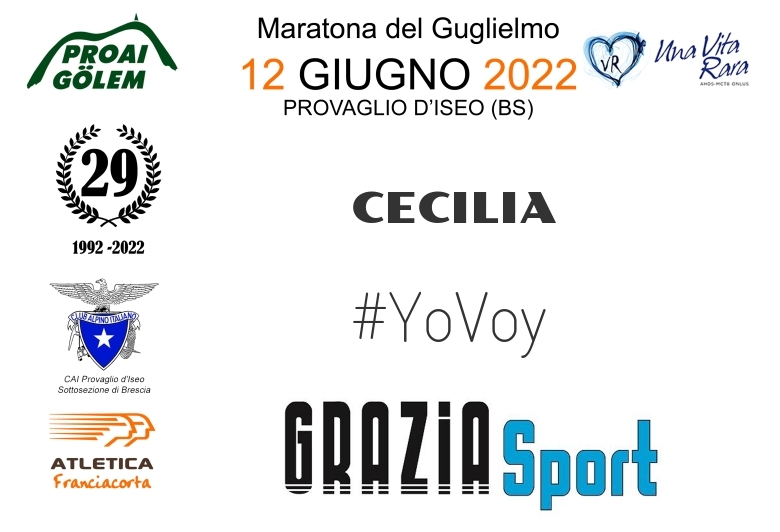 #YoVoy - CECILIA (29A ED. 2022 - PROAI GOLEM - MARATONA DEL GUGLIELMO)