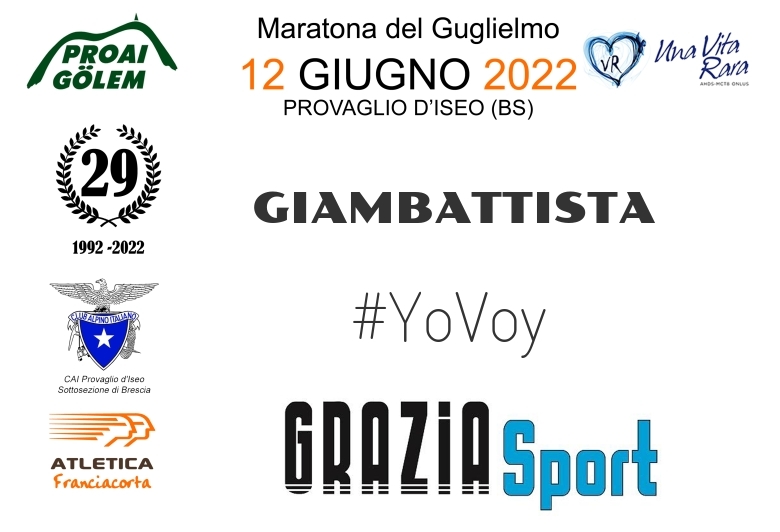 #YoVoy - GIAMBATTISTA (29A ED. 2022 - PROAI GOLEM - MARATONA DEL GUGLIELMO)