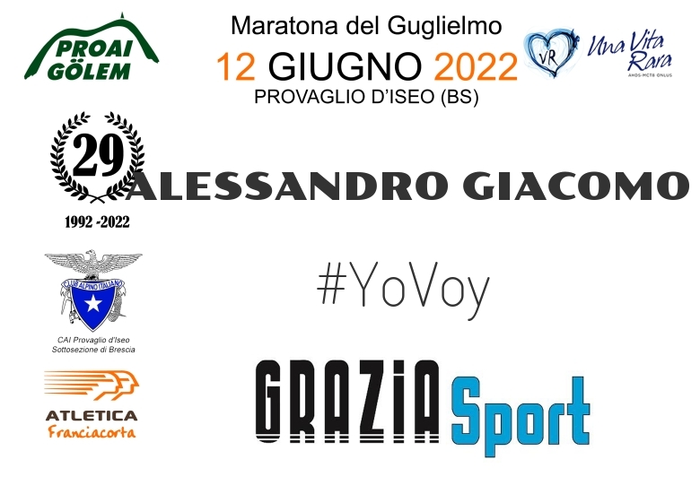 #YoVoy - ALESSANDRO GIACOMO (29A ED. 2022 - PROAI GOLEM - MARATONA DEL GUGLIELMO)
